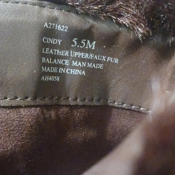 HALSTON | Vintage 1990s Cindy brown suede and faux fur boots - Picture 10 of 12